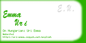 emma uri business card